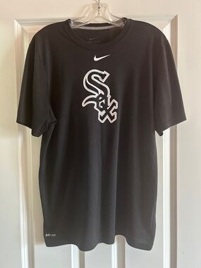 Nike Black Chicago White Sox Logo Dri-FIT Tee